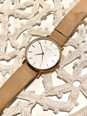 Rosefield “West Village” Wristwatch with Soft Pink Leather Strap, NOS